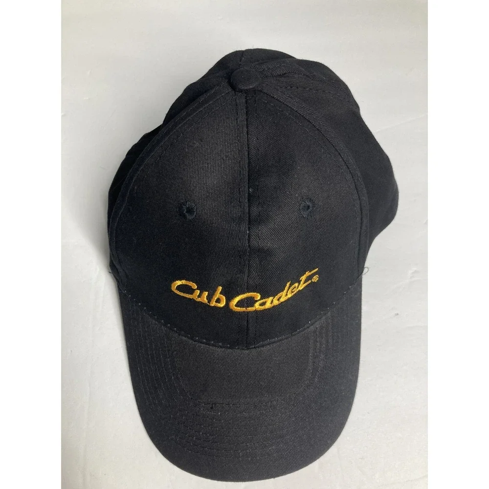 Cub Cadet Cap Hat Adult Adjustable Black Cotton Twill Employee Lawn‎ Mowers
